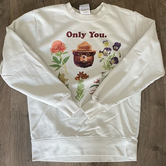 smokey the bear Sweaters - Smokey The Bear Only You Graphic Crewneck XS